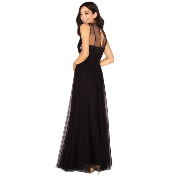 Little Mistress Womens/Ladies Hallie Sequin Embroidered Maxi Dress