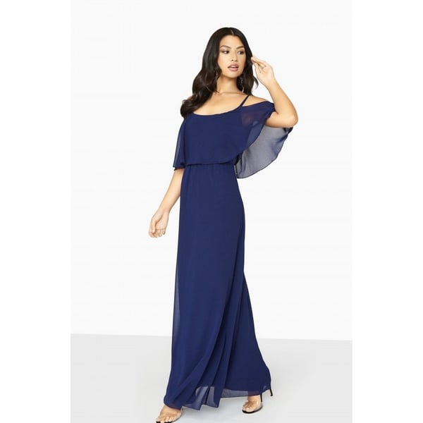 Girls On Film Womens/Ladies Motion Cold Shoulder Maxi Dress