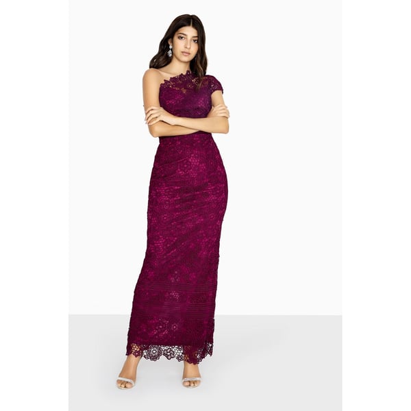 Paper Dolls Womens/Ladies Melbourne One Shoulder Lace Maxi Dress