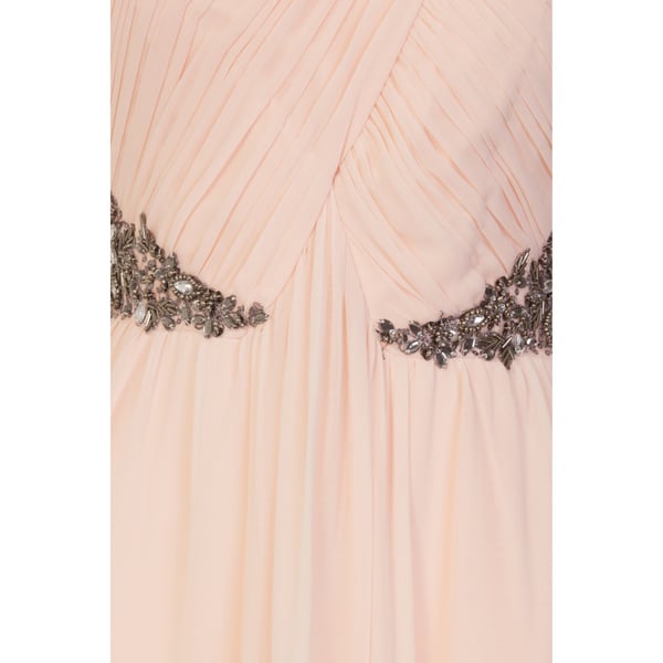 Little Mistress Womens/Ladies Ruched Pleated Maxi Dress