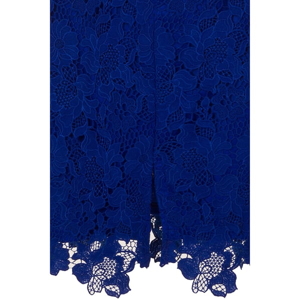 Paper Dolls Womens/Ladies Blue Crochet Lace Bodycon Dress