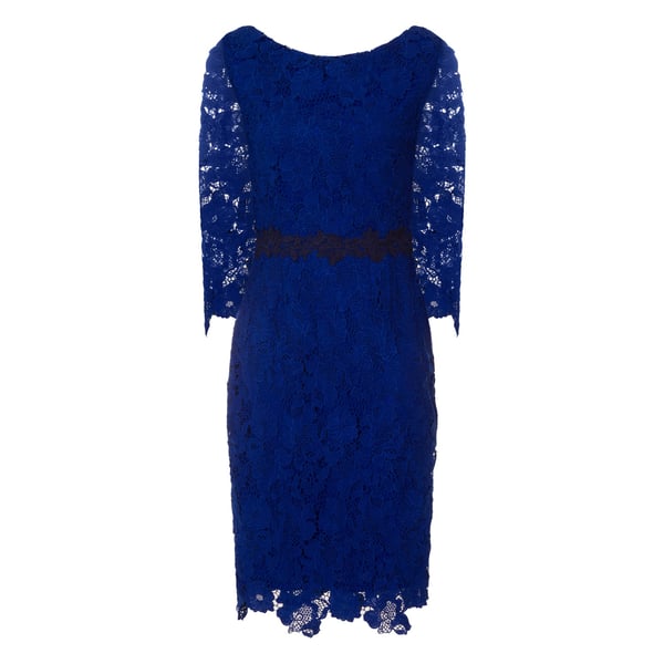 Paper Dolls Womens/Ladies Blue Crochet Lace Bodycon Dress Paper Dolls Womens/Ladies Blue Crochet Lace Bodycon Dress
