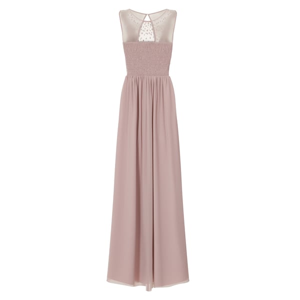 Little Mistress Womens/Ladies Mink Pearl Yoke Maxi Dress
