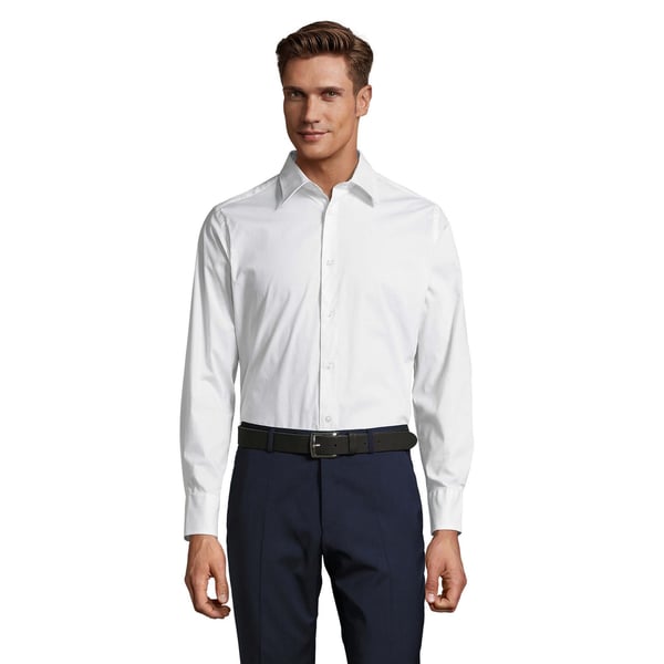 SOLS Mens Brighton Stretch Long-Sleeved Business Shirt