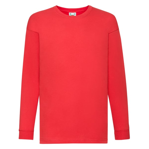 Fruit of the Loom Childrens/Kids Valueweight Long-Sleeved T-Shirt