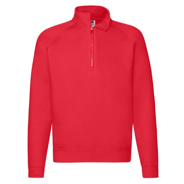 Fruit of the Loom Unisex Adult Premium Quarter Zip Raglan Sweatshirt