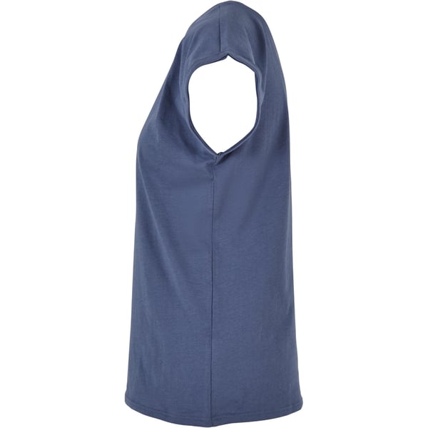 Build Your Brand Womens/Ladies Cotton Extended Shoulder T-Shirt
