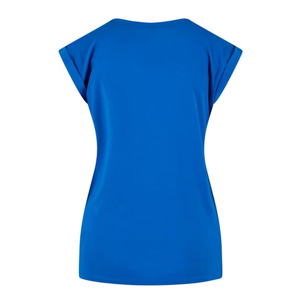 Build Your Brand Womens/Ladies Cotton Extended Shoulder T-Shirt
