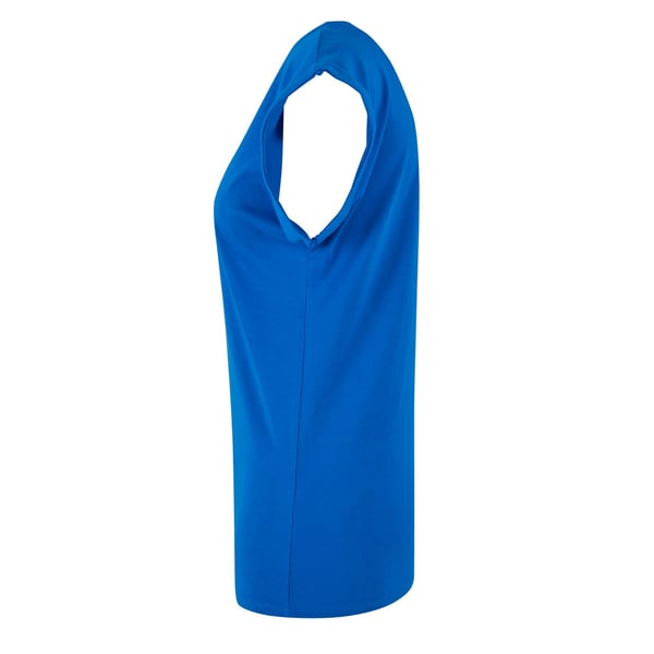 Build Your Brand Womens/Ladies Cotton Extended Shoulder T-Shirt