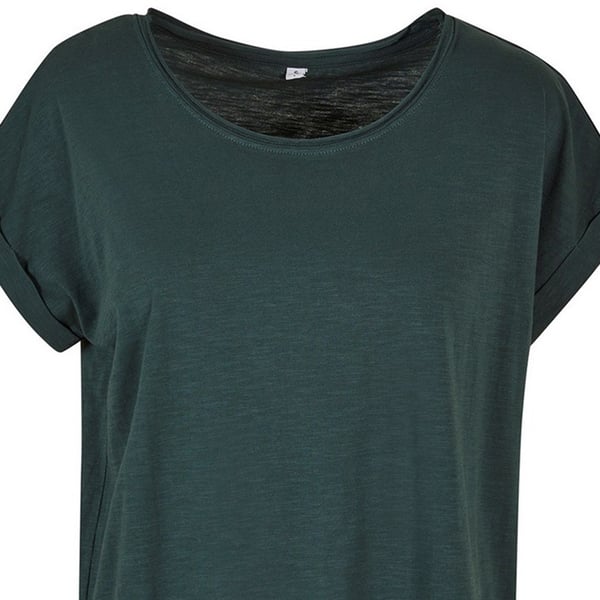 Build Your Brand Womens/Ladies Slub Long T-Shirt