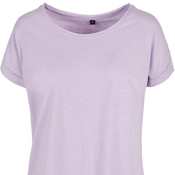 Build Your Brand Womens/Ladies Slub Long T-Shirt