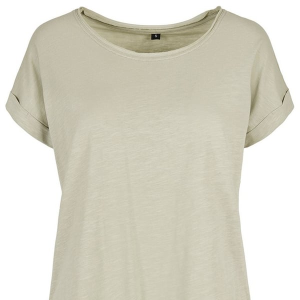 Build Your Brand Womens/Ladies Slub Long T-Shirt