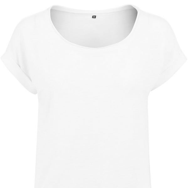 Build Your Brand Womens/Ladies Slub Long T-Shirt