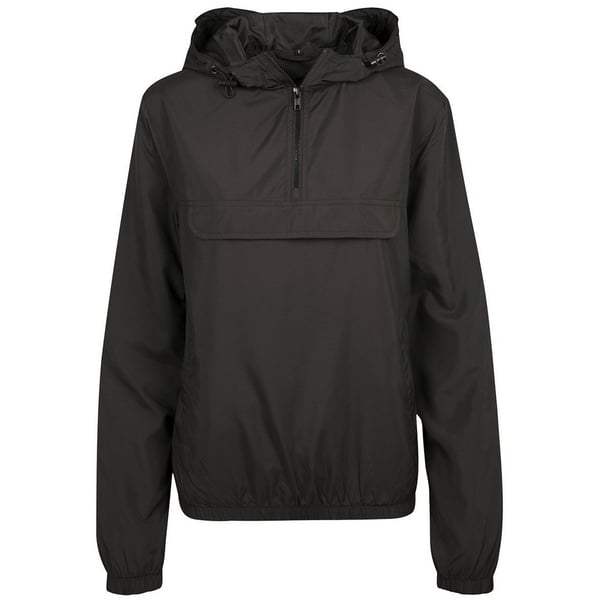 Build Your Brand Womens/Ladies Basic Water Repellent Pull Over Jacket