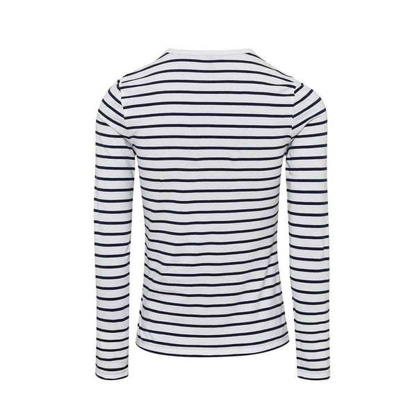 Premier Womens/Ladies Long John Roll Sleeve T-Shirt