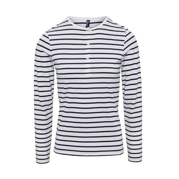 Premier Womens/Ladies Long John Roll Sleeve T-Shirt