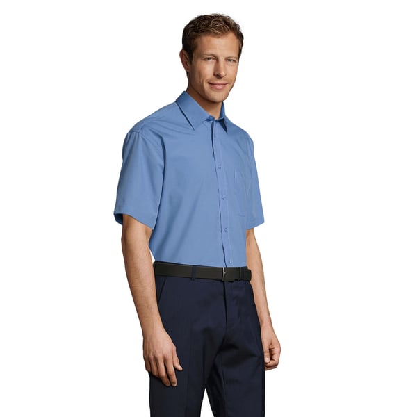 SOLS Mens Bristol Poplin Short-Sleeved Shirt