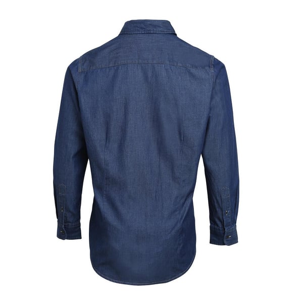 Premier Mens Denim Jean Style Stitching Shirt