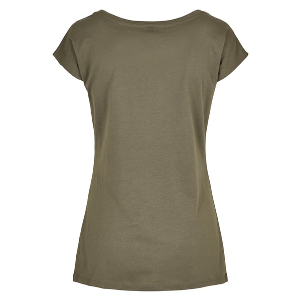 Build Your Brand T-shirt med bred hals til kvinder/damer