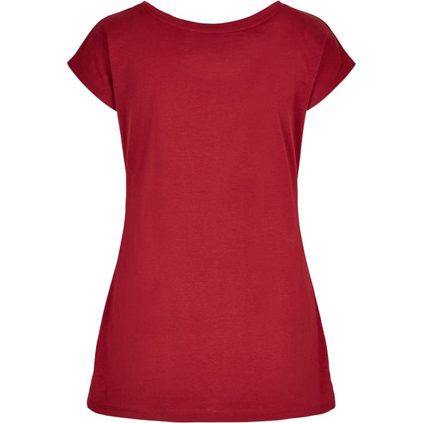 Build Your Brand Womens/Ladies Wide Neck T-Shirt