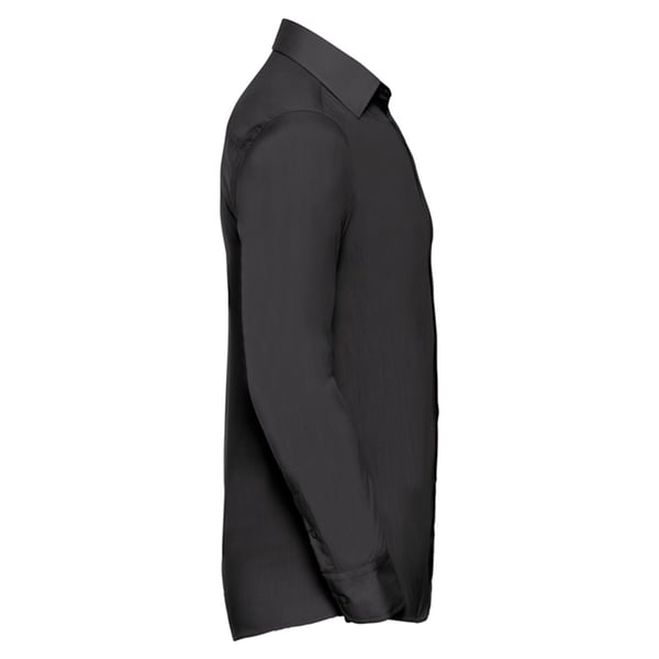 Russell Collection Mens Polycotton Tailored Long-Sleeved Shirt