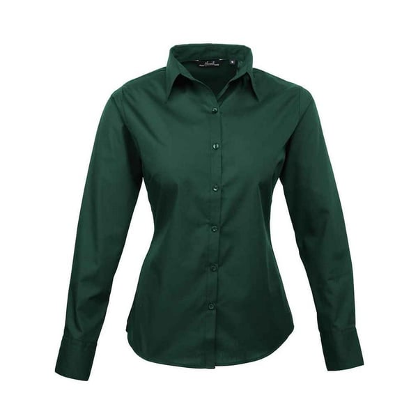 Premier Dam/Dam Poplin Långärmad Blus