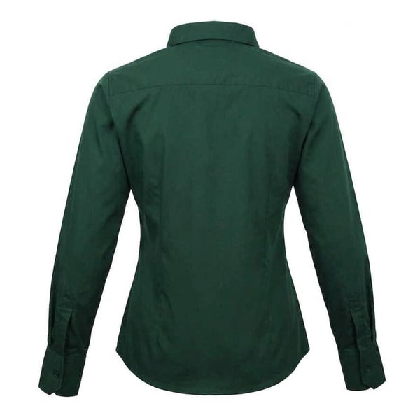 Premier Womens/Ladies Poplin Long-Sleeved Blouse