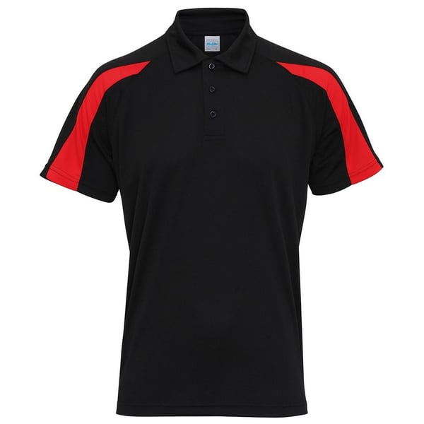 Just Cool Mens Cool Contrast Polo Shirt