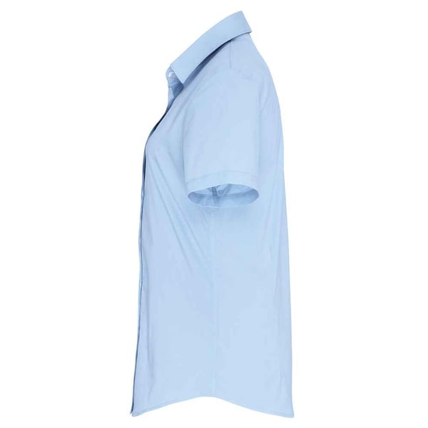 Premier Womens/Ladies Cotton Poplin Stretch Short-Sleeved Shirt