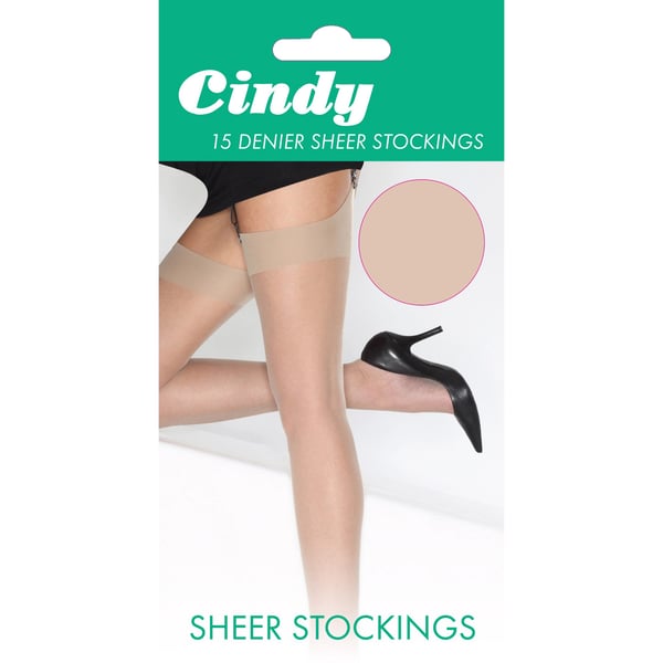 Cindy Womens/Ladies 15 Denier Sheer Stockings (1 Pair)