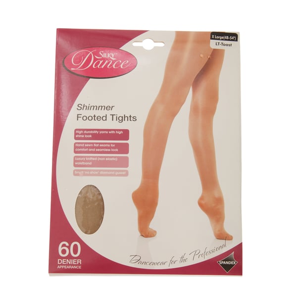 Silky Womens/Ladies Dance Shimmer Full Foot Tights (1 Pair)