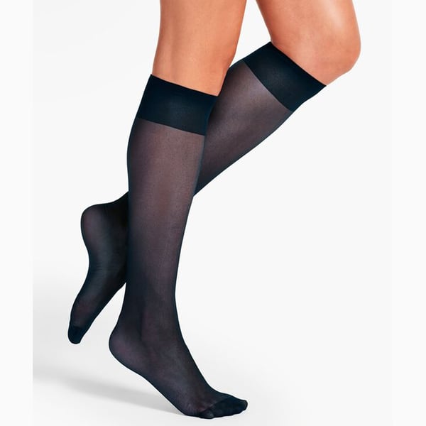 Silky Womens/Ladies Smooth Knit Knee Highs (2 Pairs)