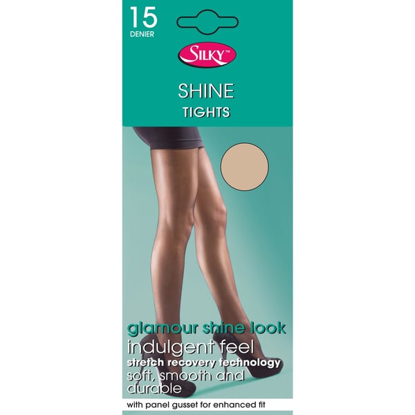 Silky Womens/Ladies Shine Tights Extra Size (1 Pair)
