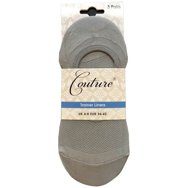 Couture Womens/Ladies Trainer Socks (Pack of 3)