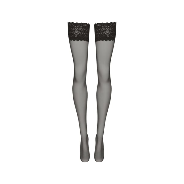 Couture Womens/Ladies Luxurious Deep Lace Hold Up Stockings