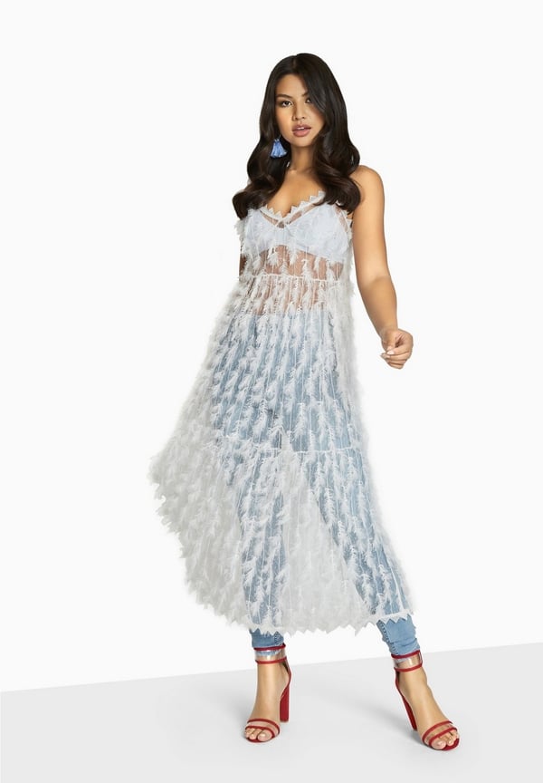 Girls On Film Womens/Ladies Goulding Fringe Cami Dress