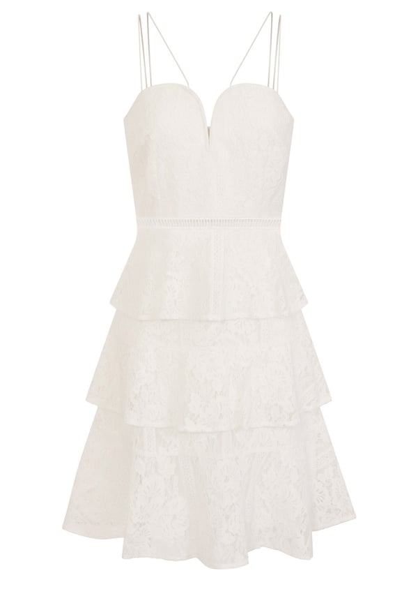 Girls On Film Womens/Ladies Starry Eyed Tiered Lace Dress Girls On Film Womens/Ladies Starry Eyed Tiered Lace Dress