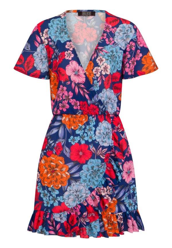 Girls On Film Womens/Ladies Ford Mock Wrap Dress Girls On Film Womens/Ladies Ford Mock Wrap Dress