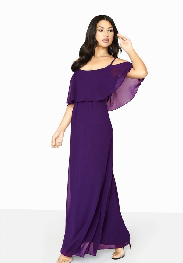 Girls On Film Womens/Ladies Motion Cold Shoulder Maxi Dress