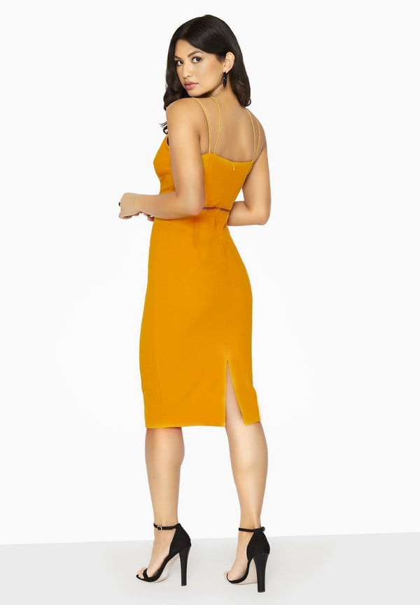 Girls On Film Womens/Ladies Midas Touch Sweetheart Midi Dress