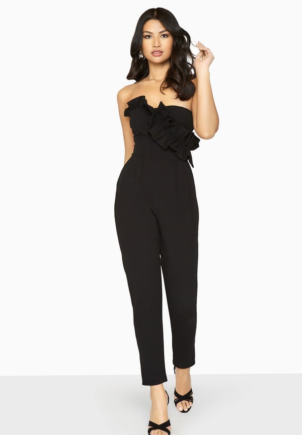 Girls On Film Womens/Ladies Halcyon Frill Bandeau Jumpsuit