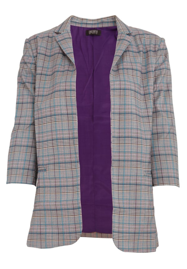Girls On Film Womens/Ladies Avenue Check Blazer