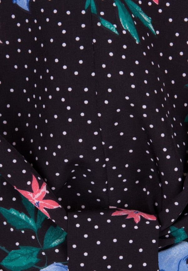 Girls On Film Dame/Damer Lio blomstret bluse med bindebånd