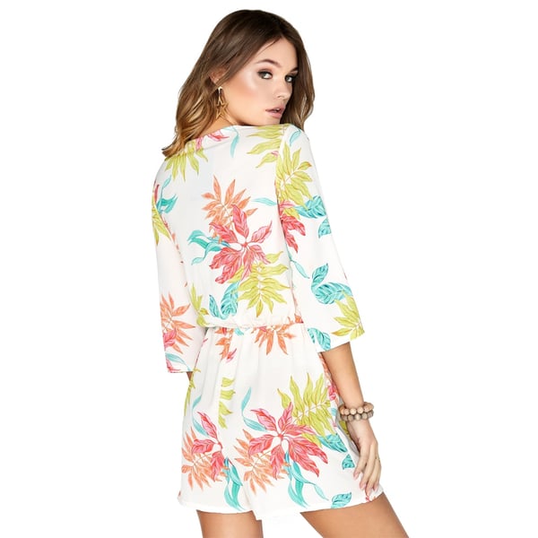 Girls On Film Womens/Ladies Disturbia Neon Palm Playsuit