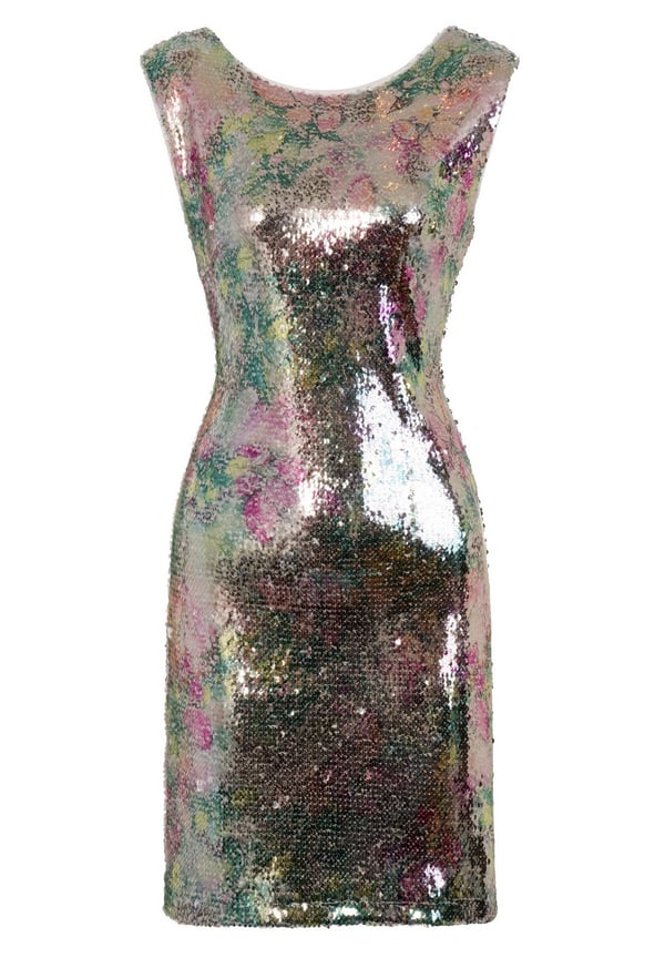 Girls On Film Womens/Ladies Aion Metallic Sequin Dress Girls On Film Womens/Ladies Aion Metallic Sequin Dress