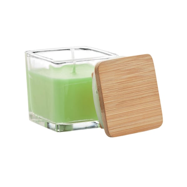MidOcean Pila Green Apple Square Bamboo Scented Candle