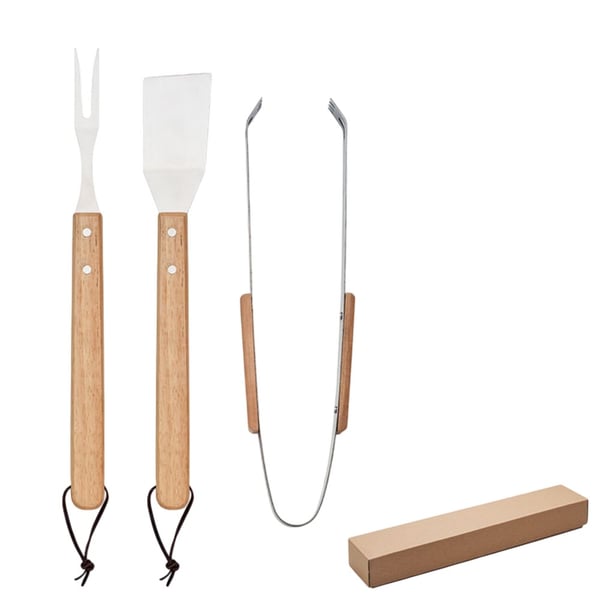 MidOcean Smokey Oak BBQ-työkalusarja (3 kpl)