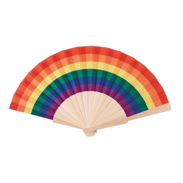 MidOcean Bowfan Rainbow puinen käsituuletin