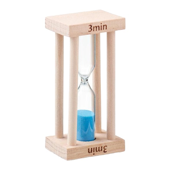 MidOcean Ci Wooden 3 Minutes Hourglass