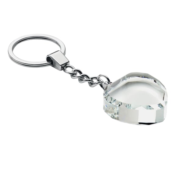 MidOcean Heartward Heart nøglering af glas